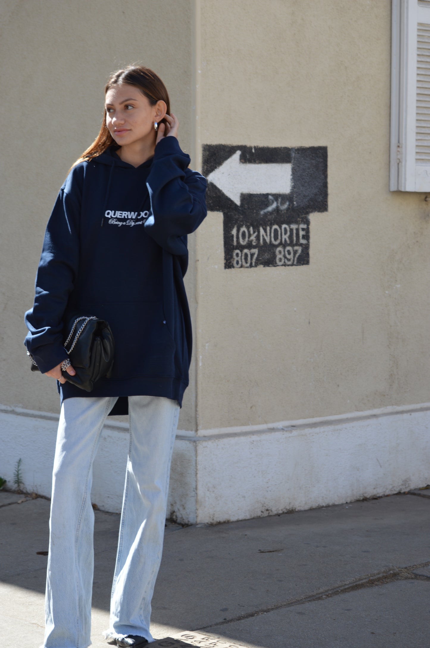 HOODIE NAVY BLUE CLASSY