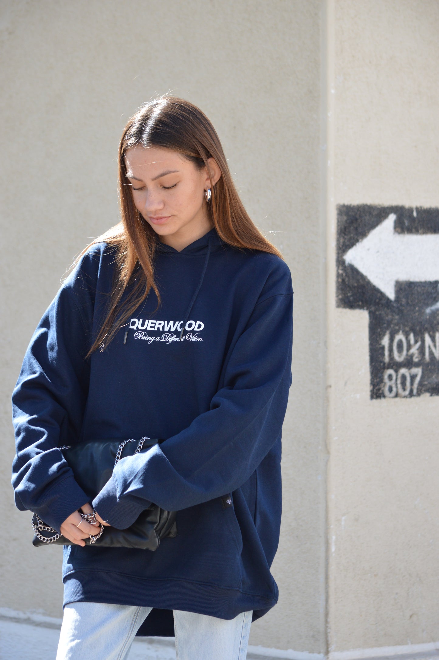 HOODIE NAVY BLUE CLASSY
