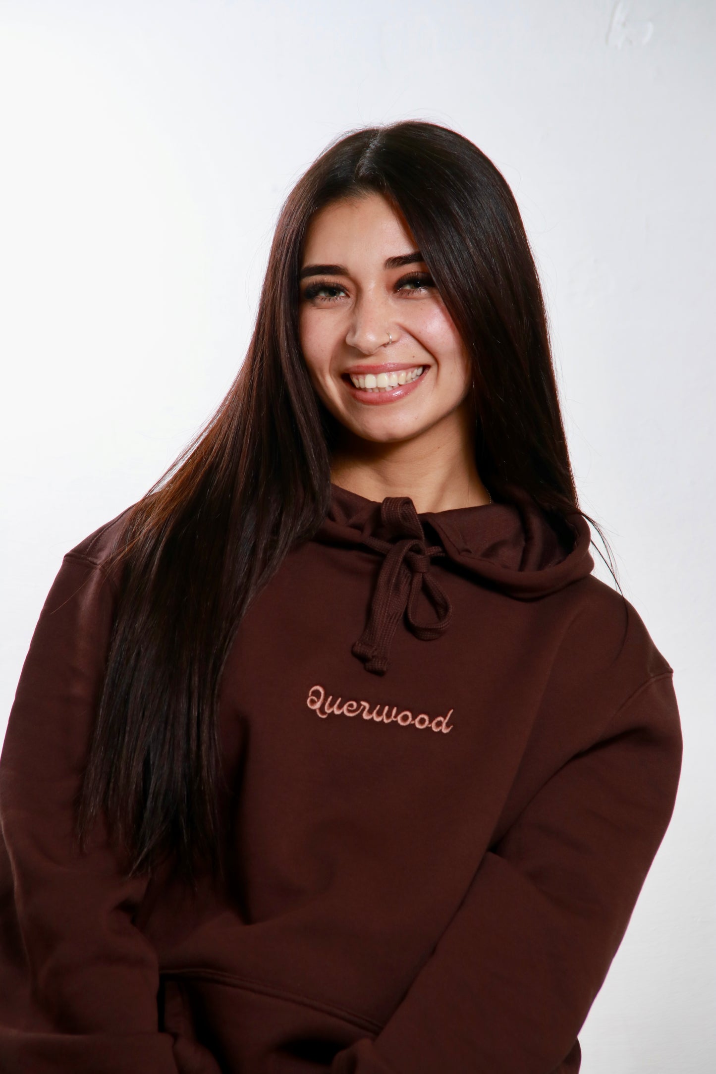 HOODIE BROWN QUERWOOD