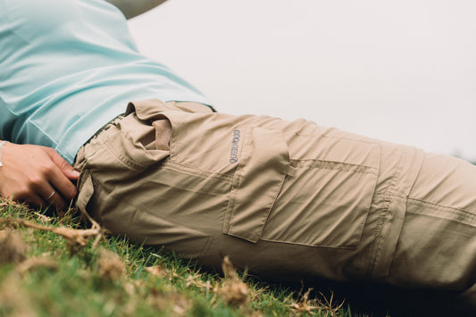 PANTALON CARGO BEIGE MUJER