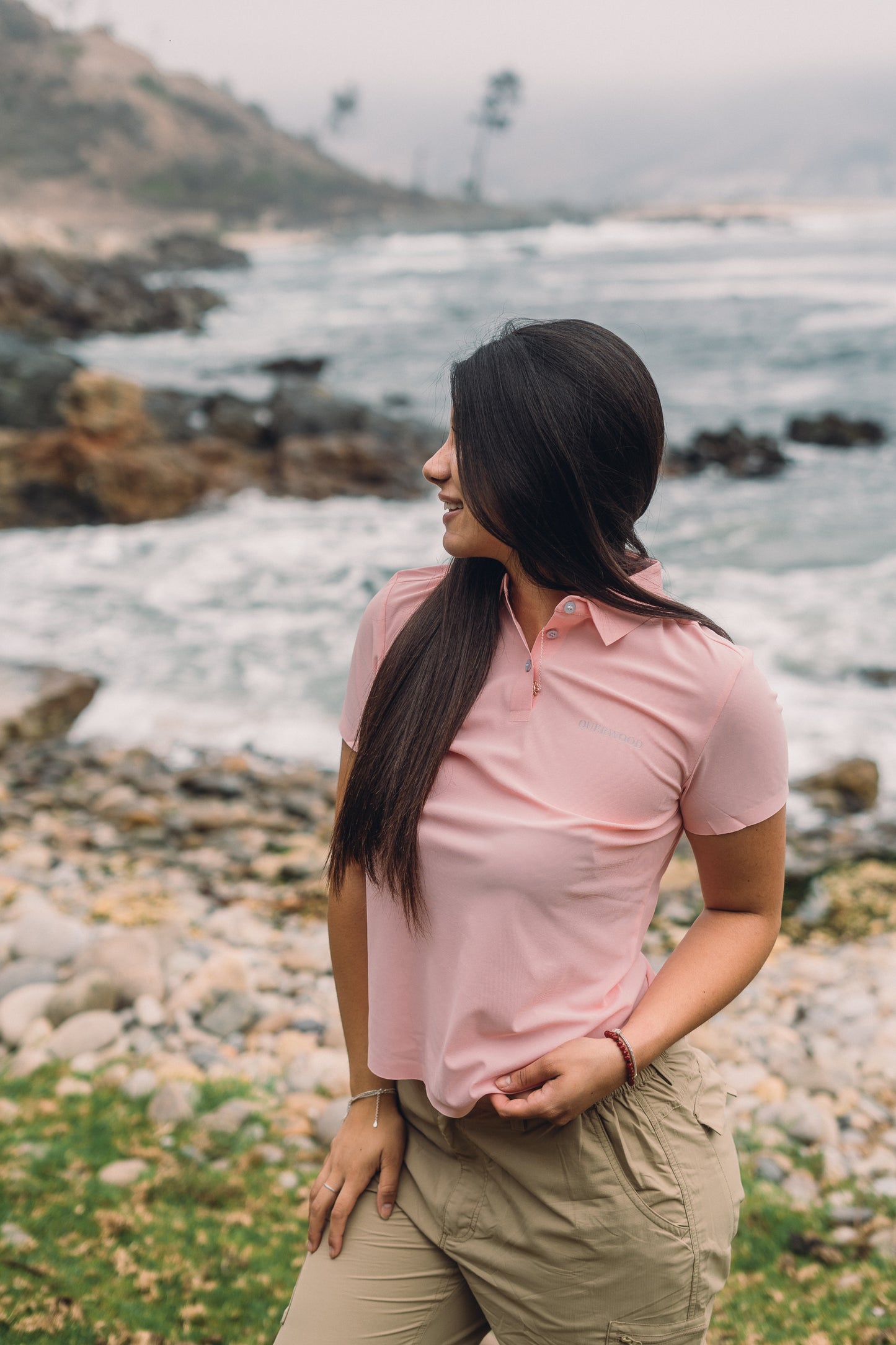 POLERA DRY FIT ROSA MUJER