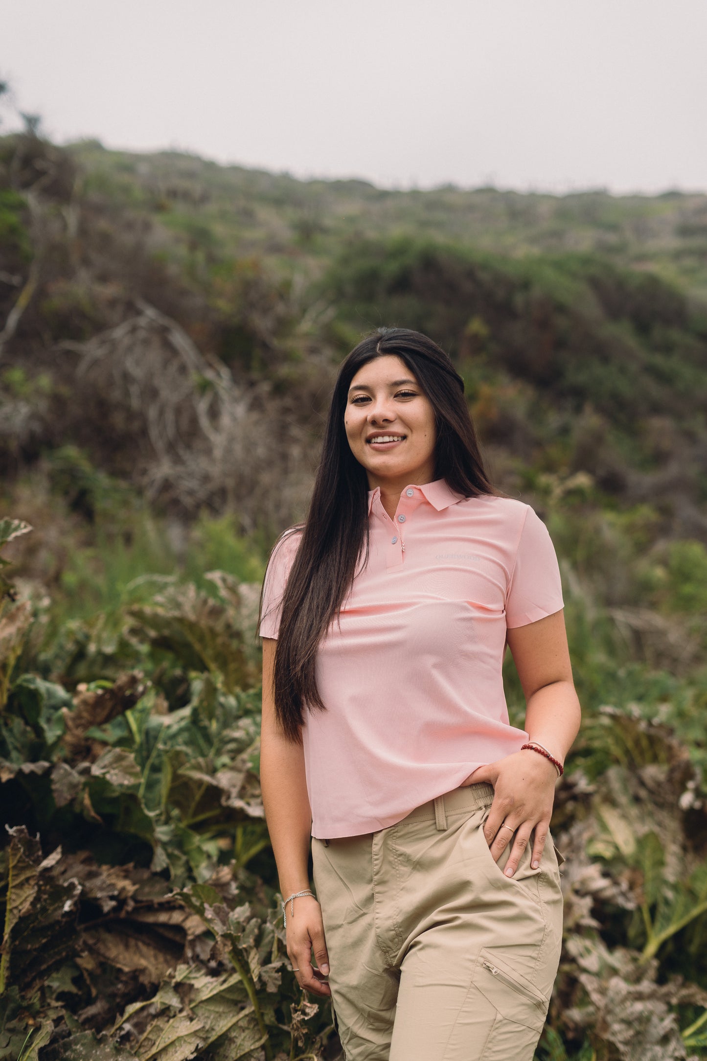POLERA DRY FIT ROSA MUJER