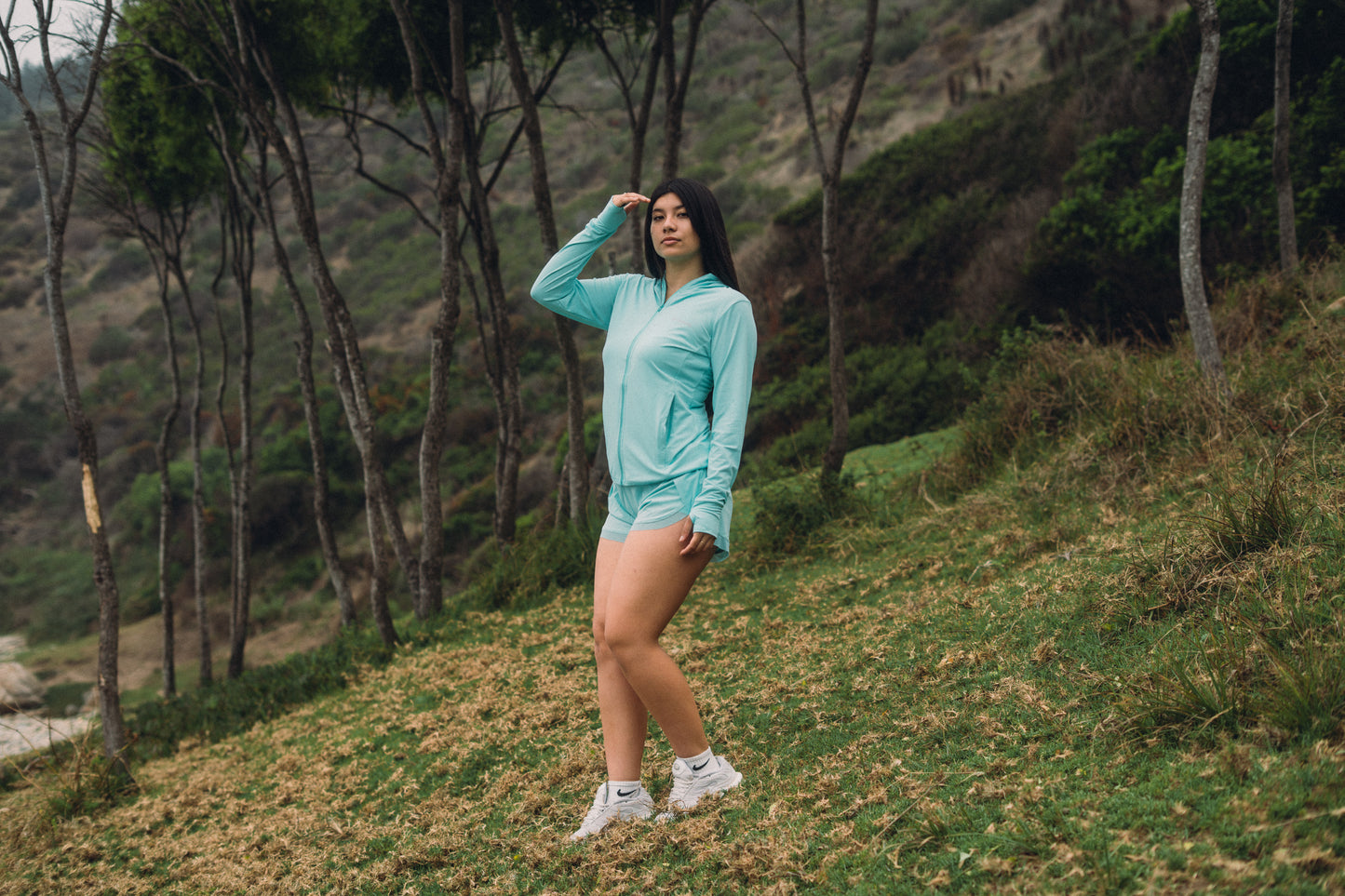 MICROPERFORADO CELESTE MUJER