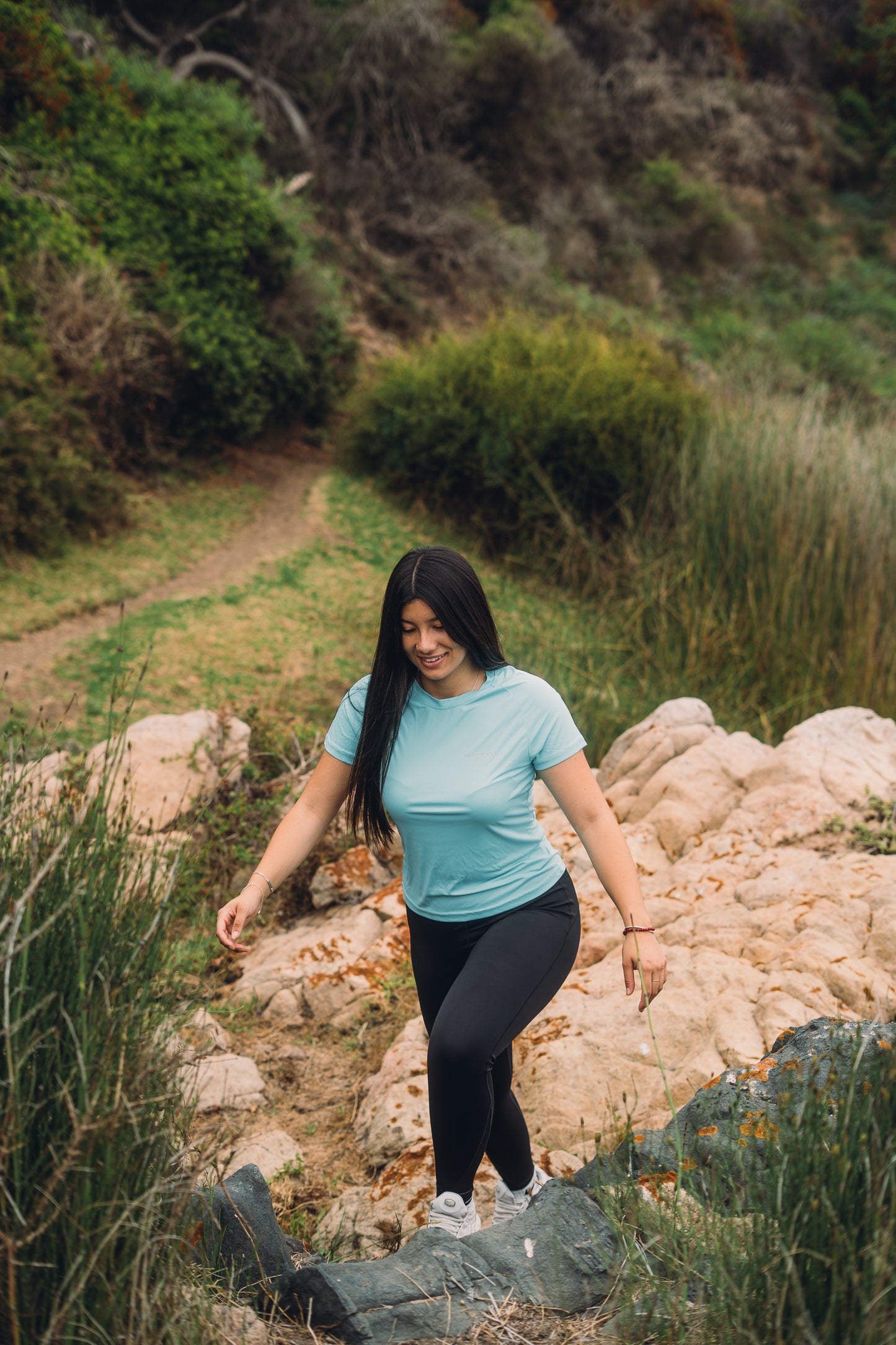 POLERA TURQUESA MUJER