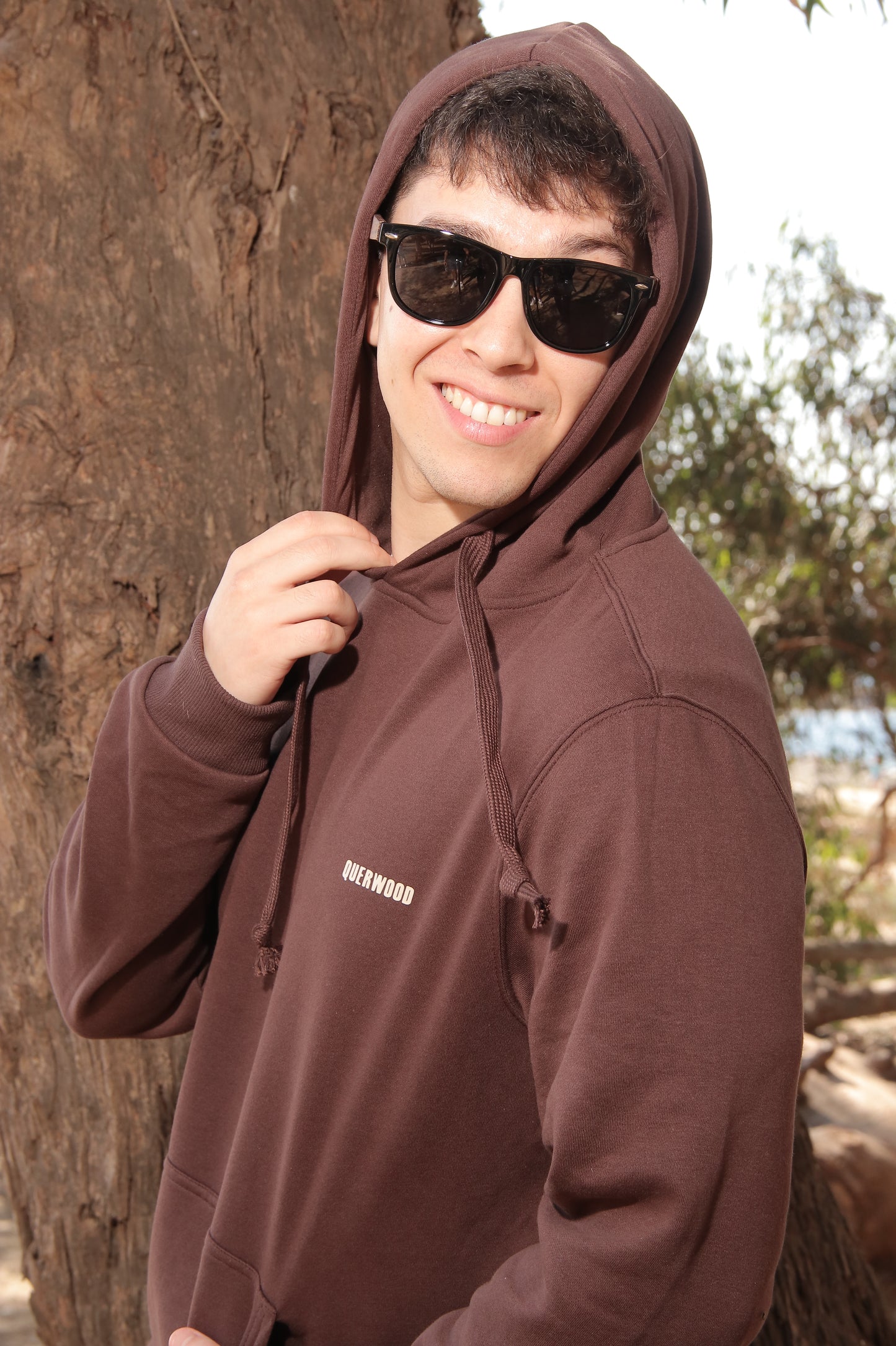 HOODIE DARK BROWN