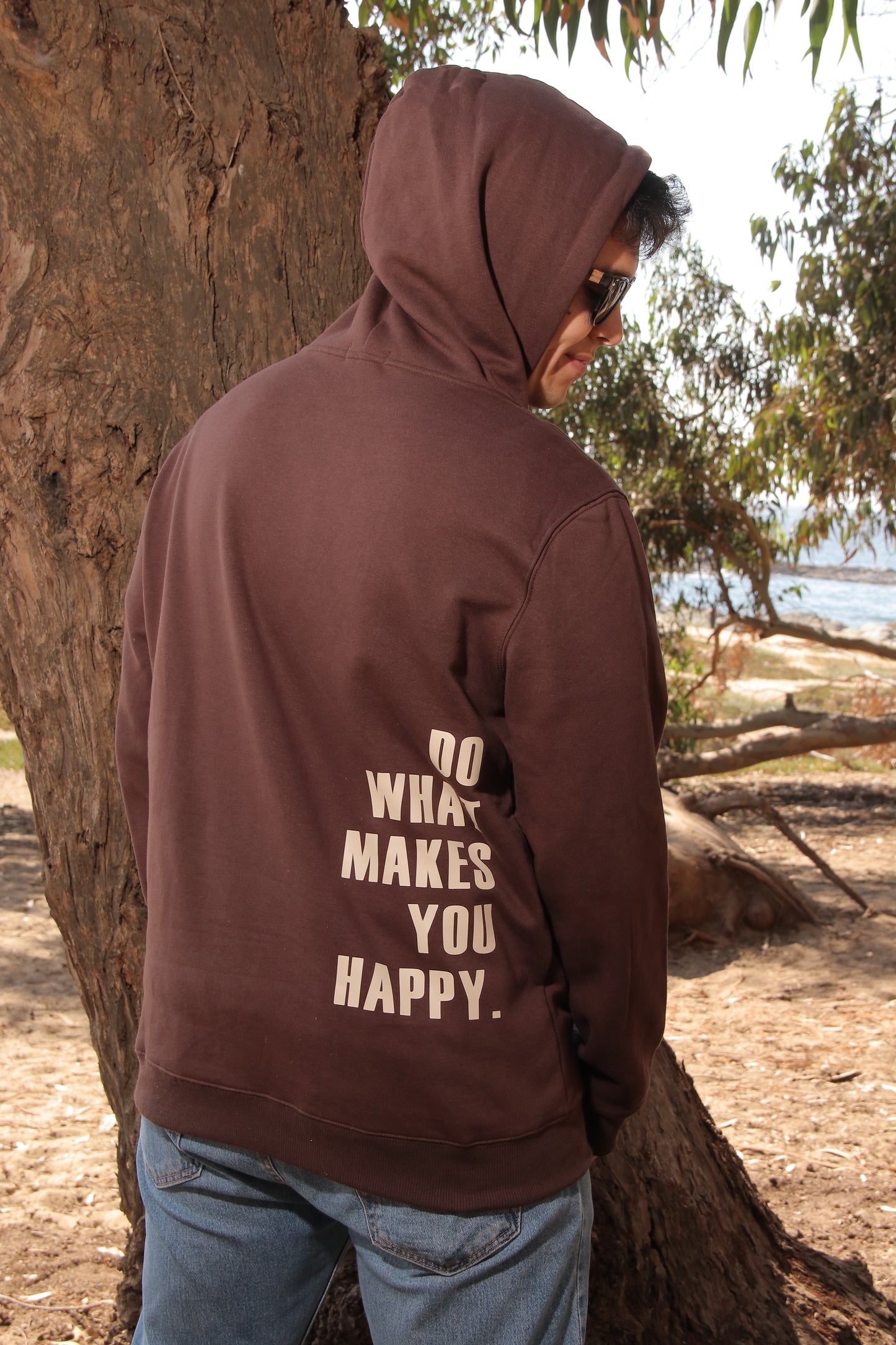 HOODIE DARK BROWN