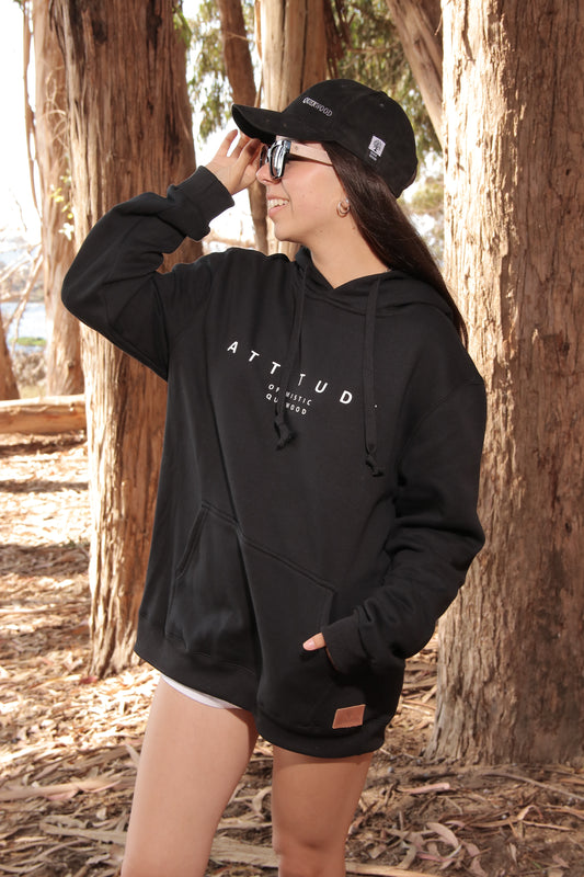 HOODIE BLACK ATTITUDE MUJER