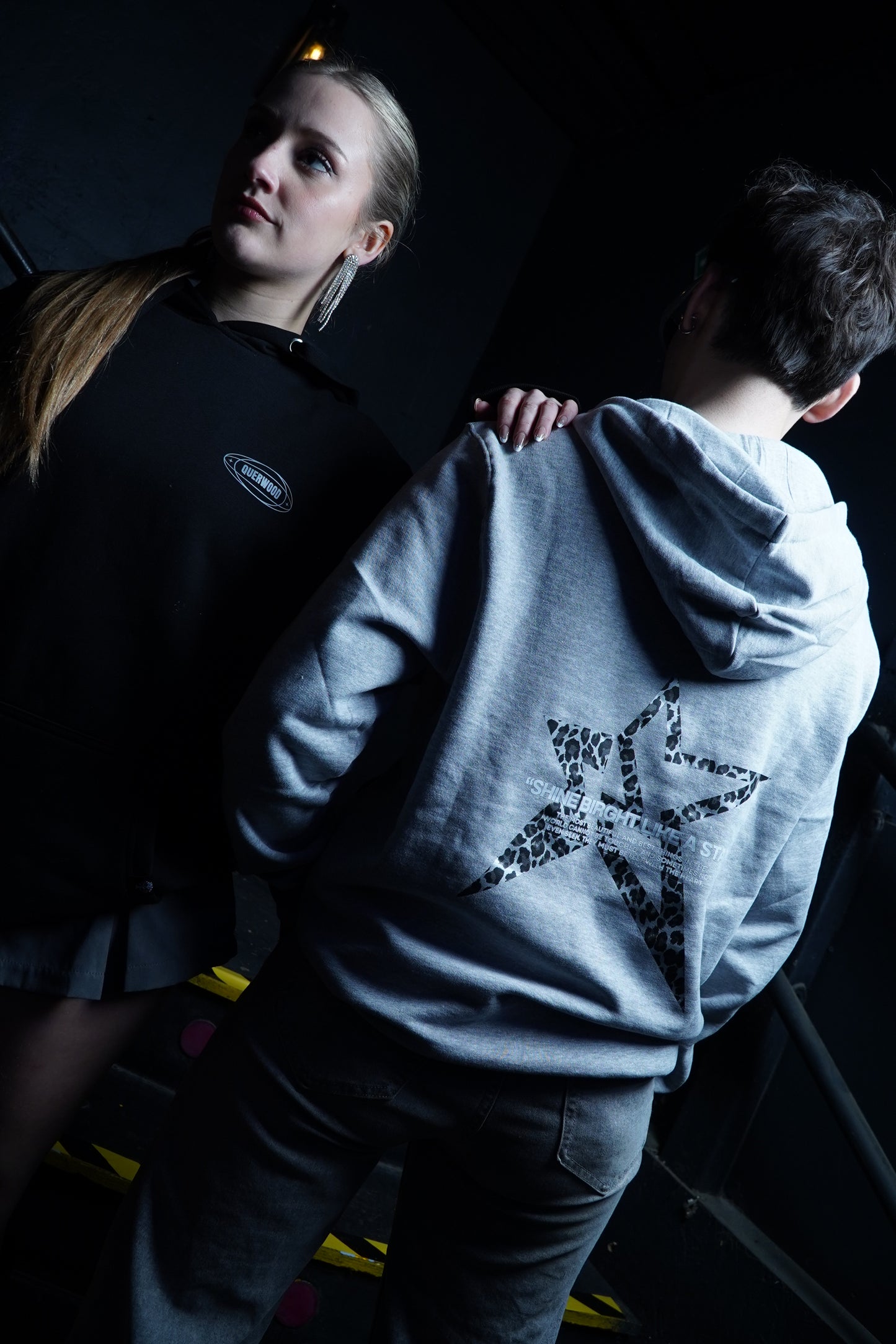 HOODIE GRIS STAR