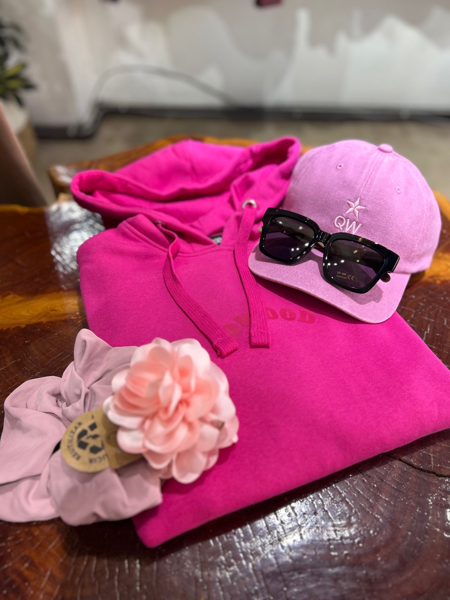 HOODIE MAGENTA QWOOD