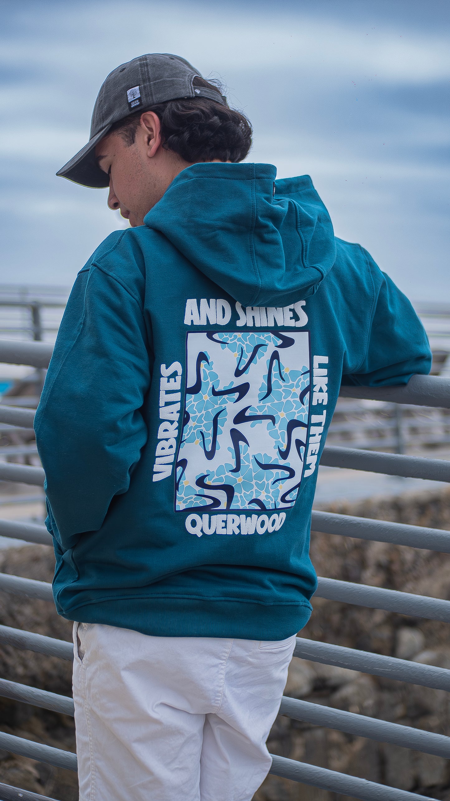 HOODIE VERDE PETROLEO