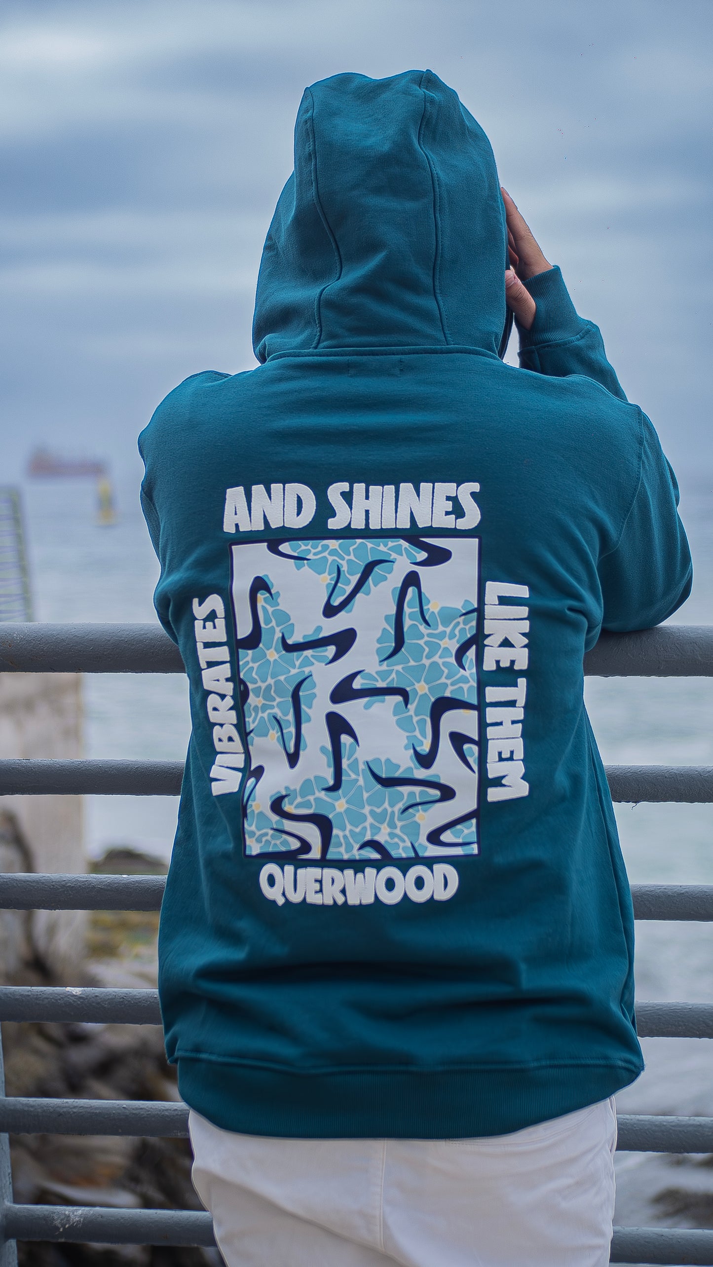 HOODIE VERDE PETROLEO