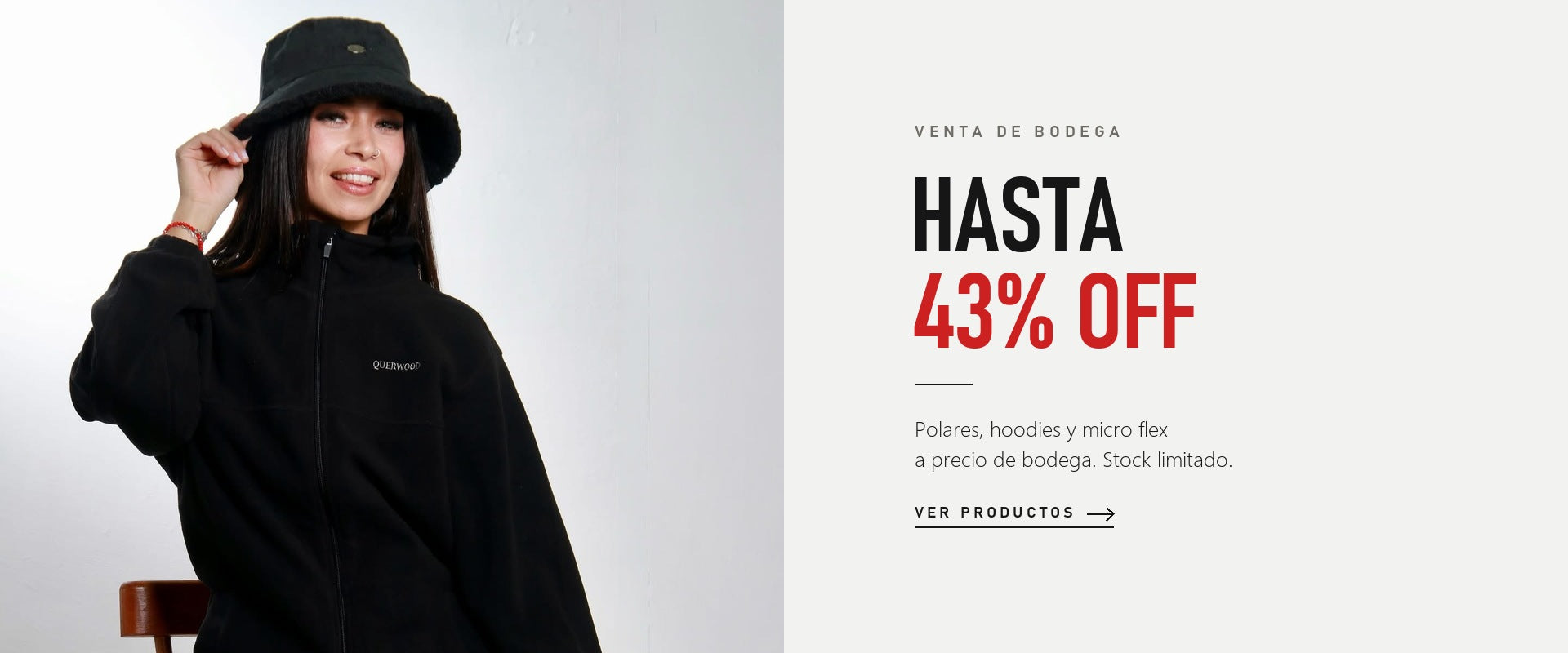 Venta de bodega: hasta 43% off en polares, hoodies y micro flex
