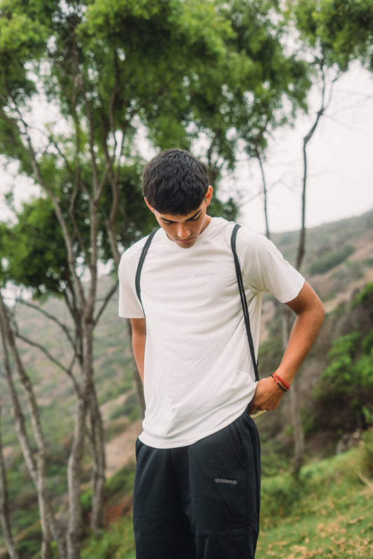 POLERA BLANCA BASICA HOMBRE