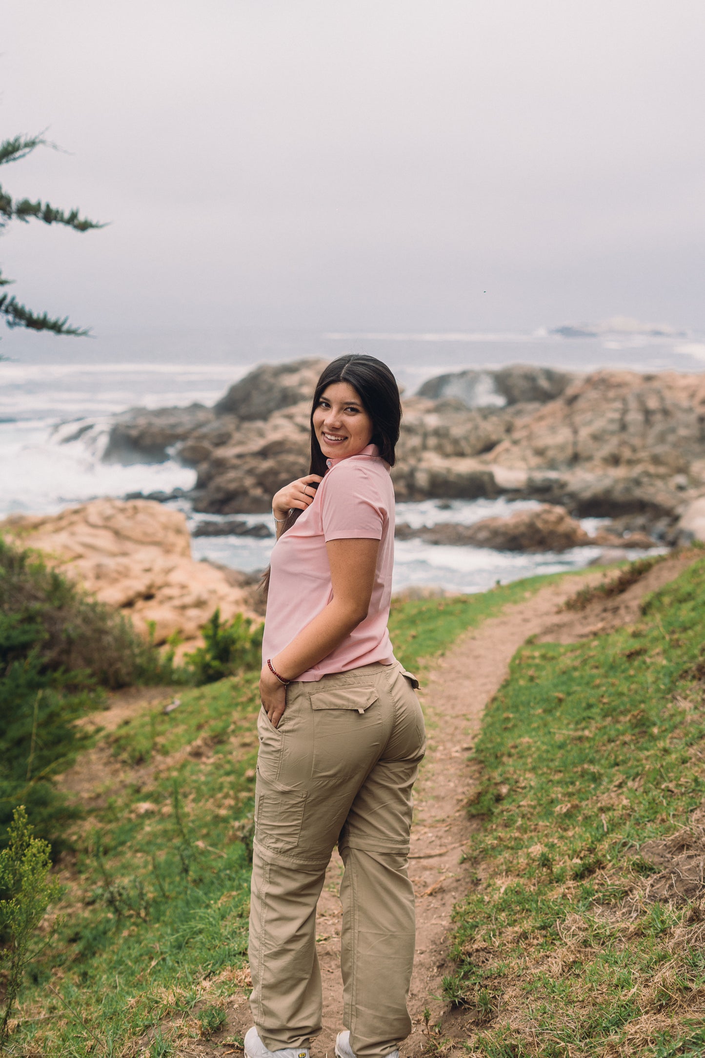 PANTALON CARGO BEIGE MUJER