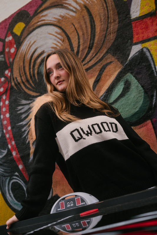 CHALECO QWOOD BLACK & WHITE UNISEX