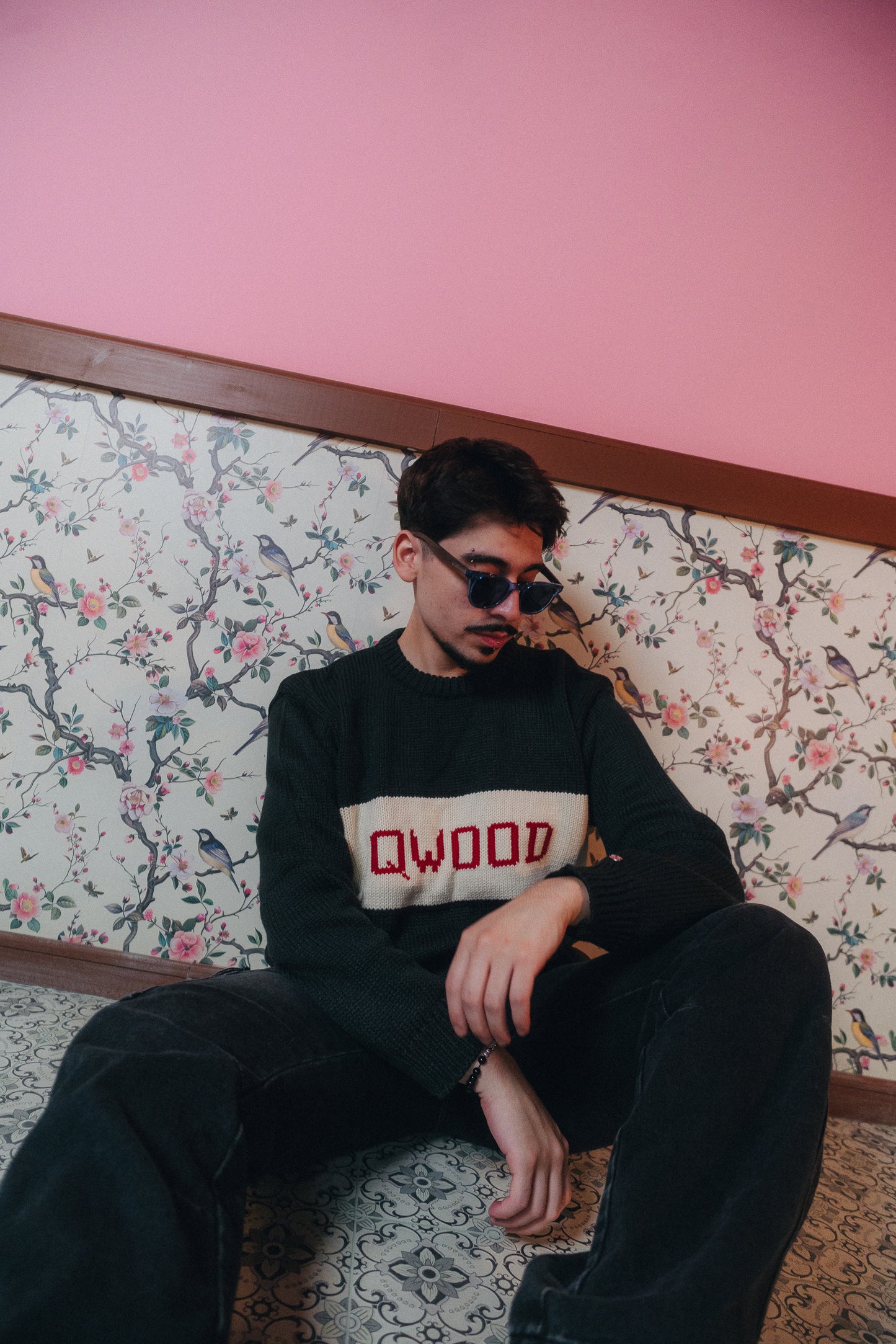 CHALECO QWOOD GREEN & RED UNISEX