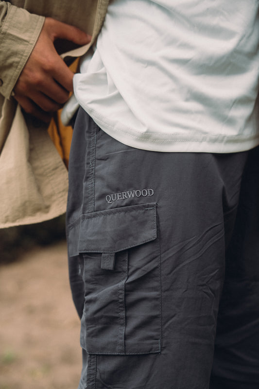 PANTALON CARGO DESMONTABLE GRIS OSCURO HOMBRE