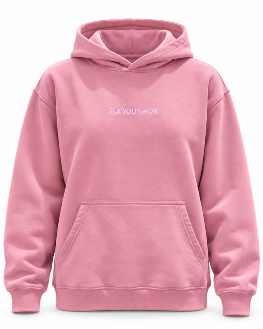HOODIE SEA YOU SOON ROSADO